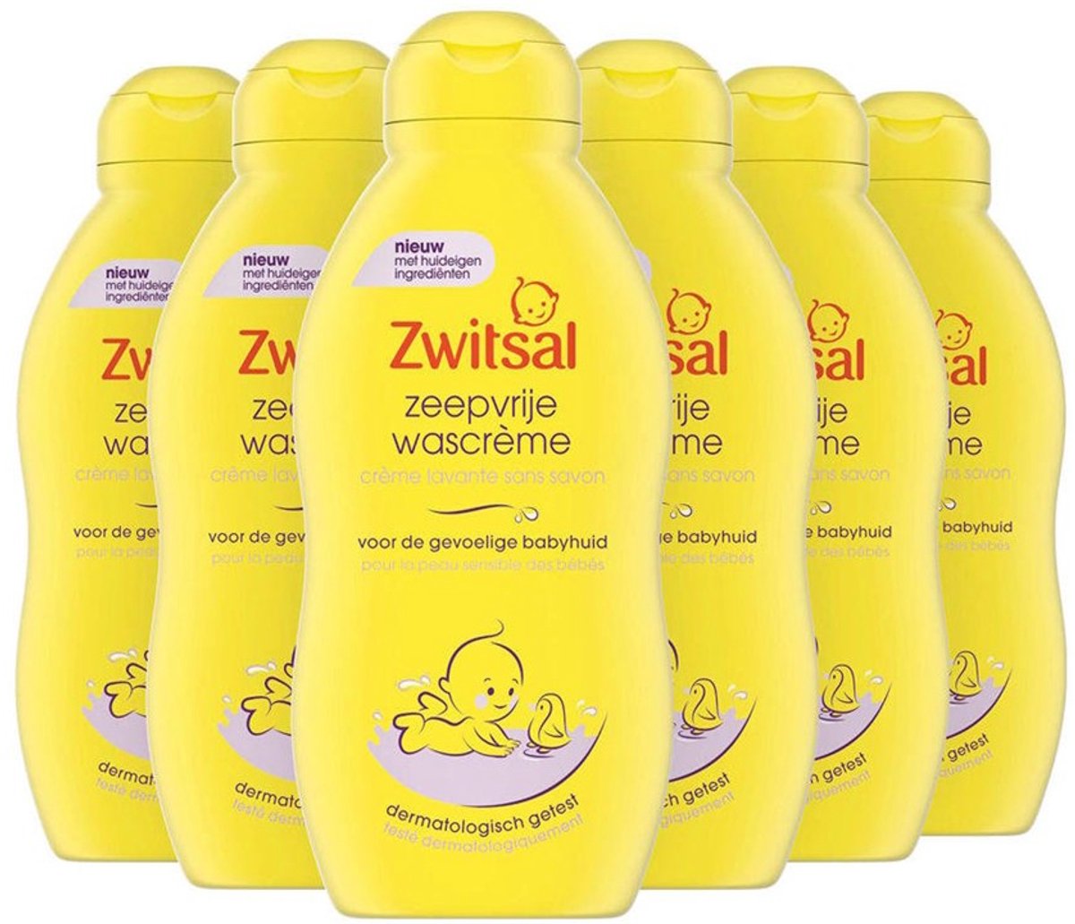 Zwitsal - Zeepvrije Wascreme - 6 x 200ml - Voordeelverpakking