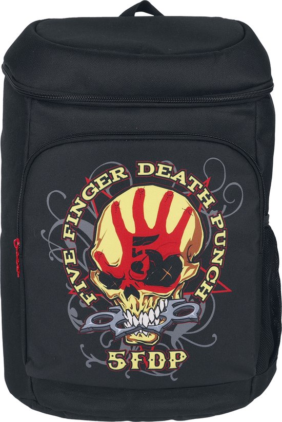 Five Finger Death Punch Cooling Backpack - Knucklehead Unisex Koeltas - zwart - Standard van Rock Off — afbeelding 2