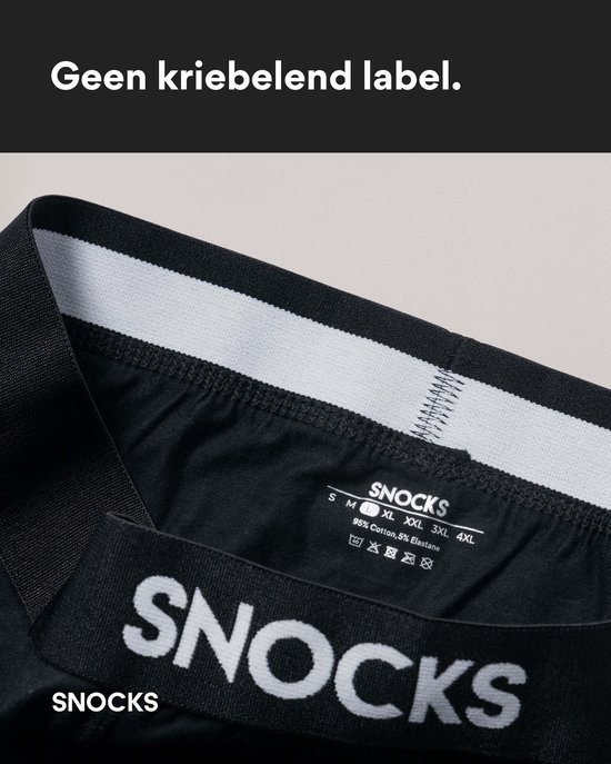 SNOCKS Boxershorts Heren, 6-pack Onderbroeken, Biologisch Katoen, Comfortabel, Naadloos & Zonder Kriebelend Label