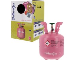 BalloonGaz - Helium Tank M - 20 ballonnen van 23cm- heliumtank voor ballonnen - helium - heliumpomp voor ballonnen - gastank ballonnen - heliumtanks - heliumballonnen verjaardag