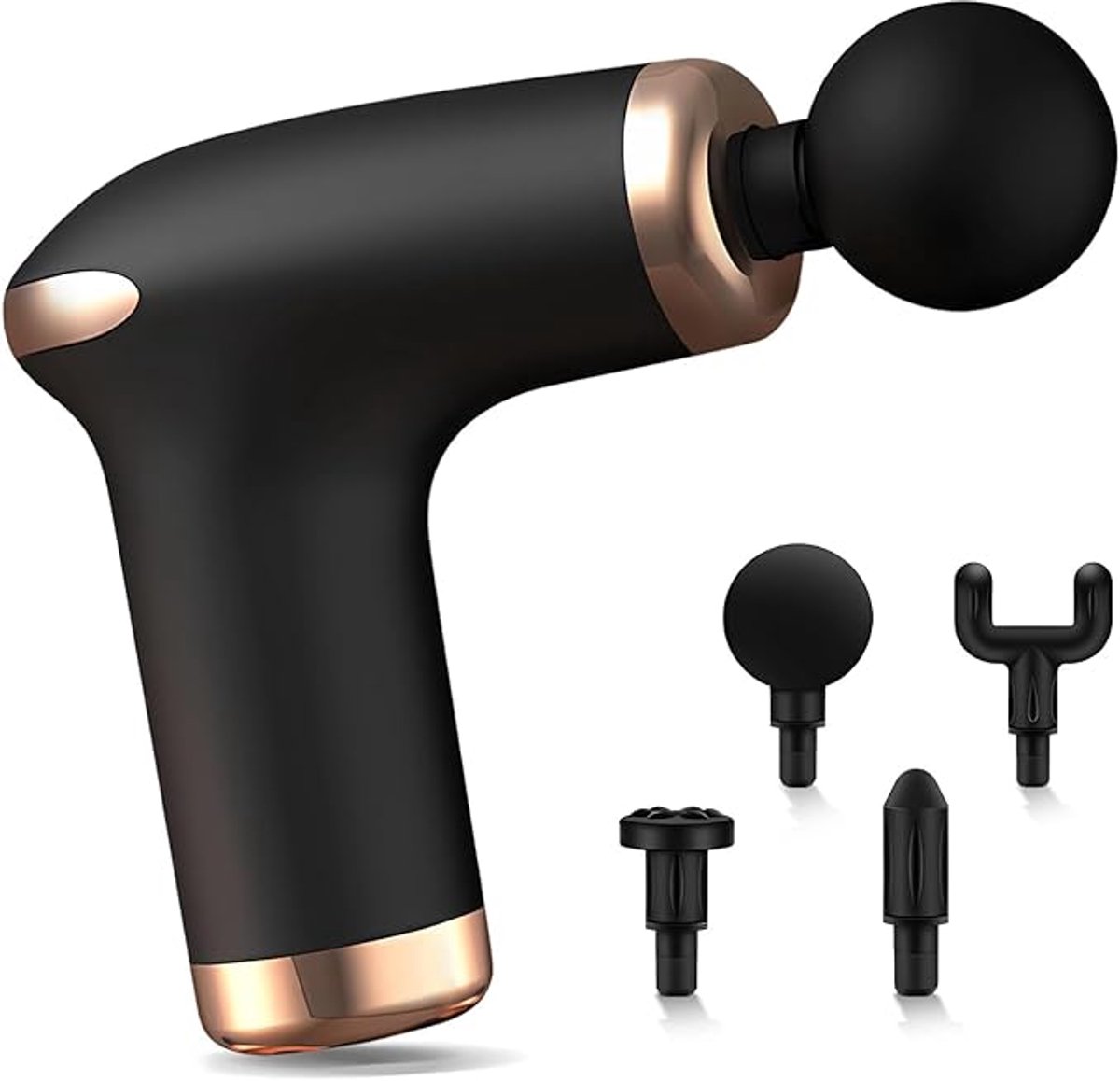 Spiermassagepistool, deep tissue massagepistool, uitgerust met 6 snelheden en 4 verwisselbare massagekoppen, draagbare elektrische massage-apparaat, verlicht snel spierpijn.