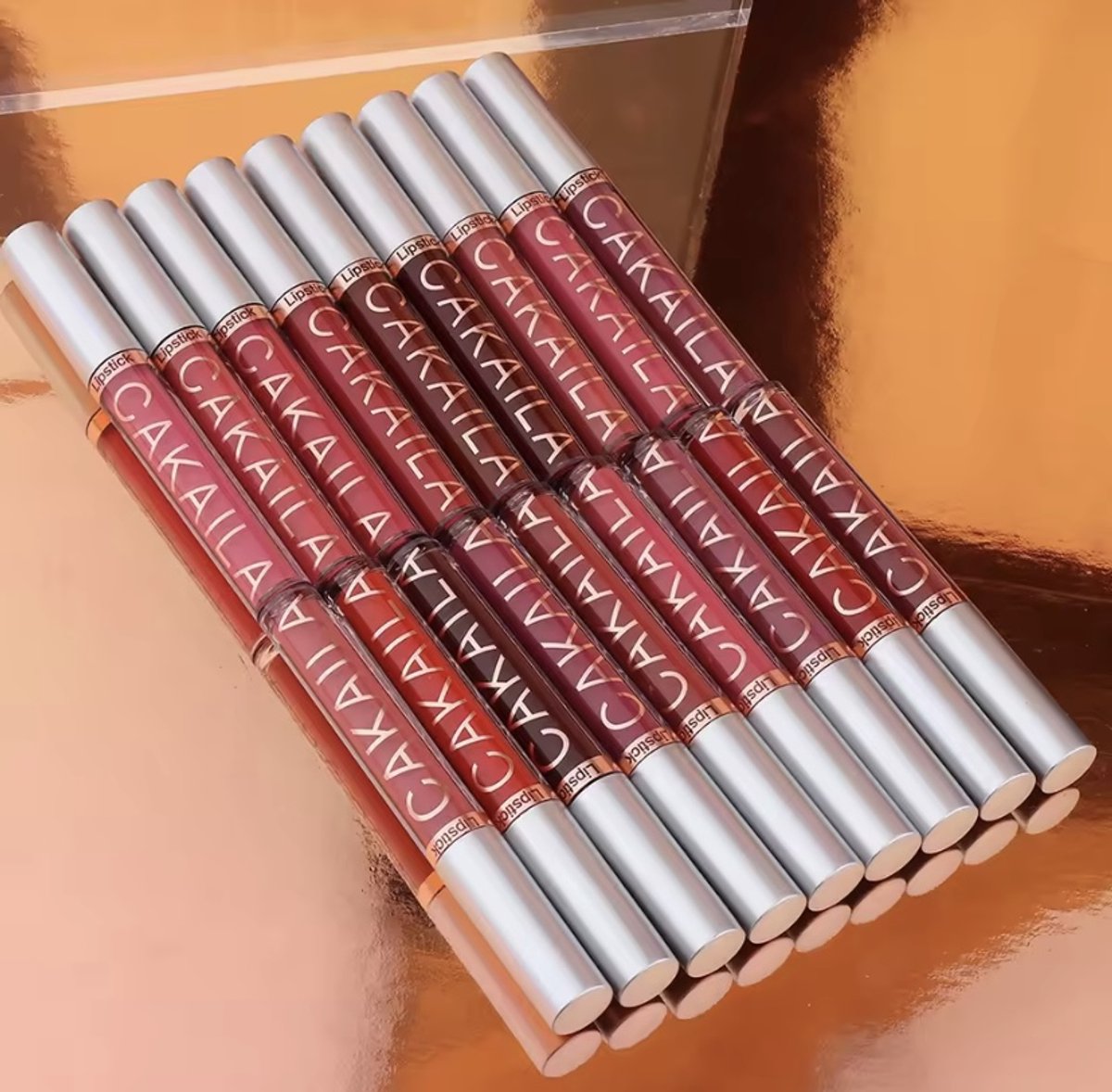 10 x Matte Lipgloss & Liquid Lipstick Set – Waterproof & Langhoudend