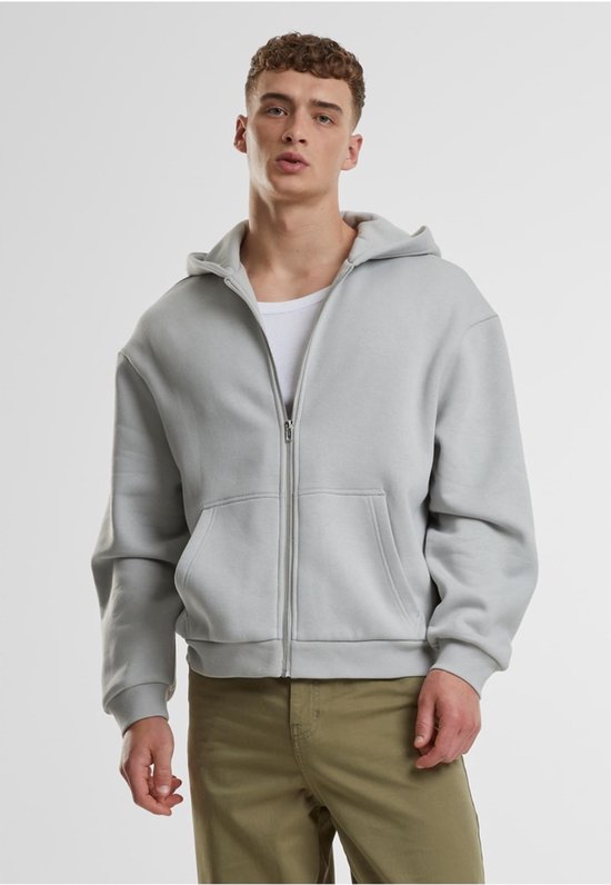 Urban Classics - Fluffy Vest met capuchon - L - Grijs