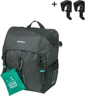 Basil Discovery 365D L enkele tas MIK Hooks- 20L- zwart gemeleerd.