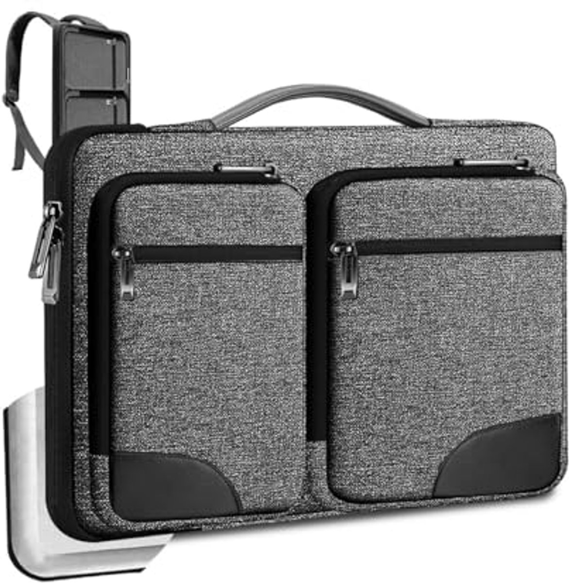 Laptophoes 15 15.6 16 17 inch - Slimme Briefcase Handbag voor Populaire Notebooks
