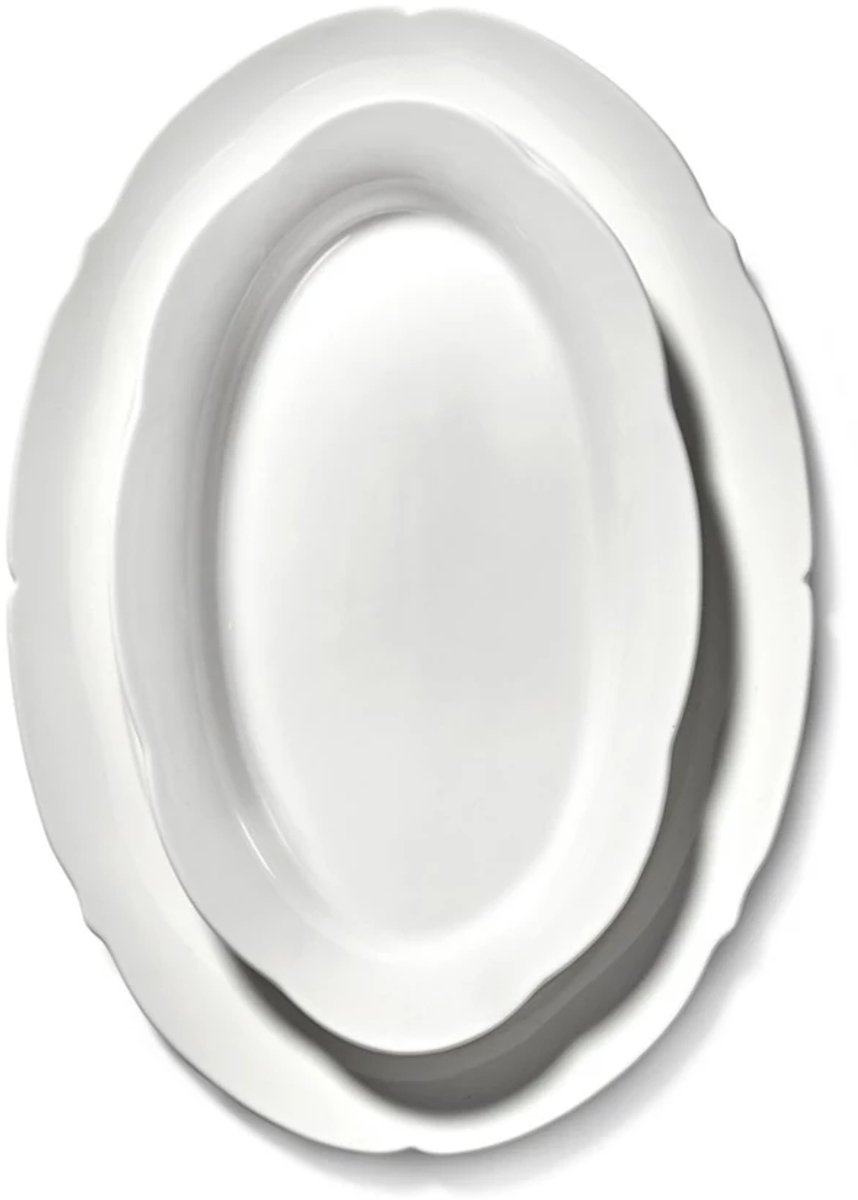 Serax Sergio Herman Silhouette ovaal bord 30x21cm wit