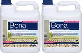 Bona Terrasvernieuwer Vloeistof 4L (2-pack) - Houtreiniger Buiten - Houtontgrijzer - Intensieve Hout Reiniger