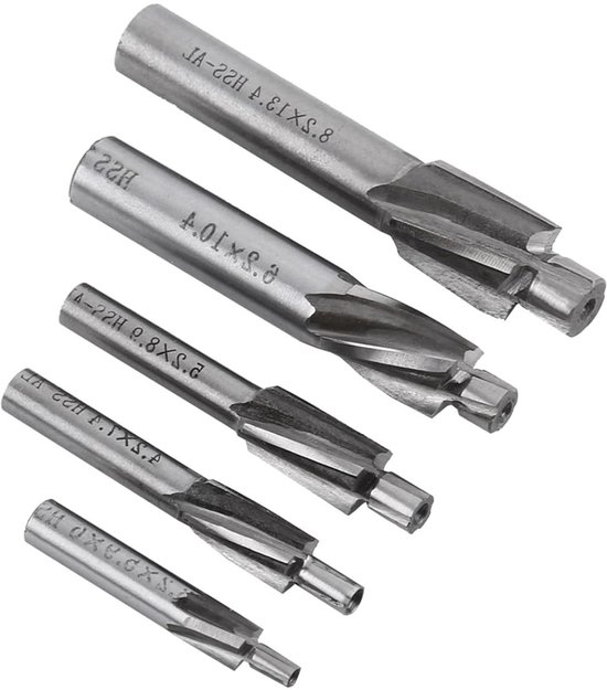 IPV122.0630 IP-V HSS Verzinkfrees 6,30mm Lengte: 45mm Cil. Schacht 5mm Din335 Form C 3 Snijder Ongelijke Vertanding Tin Gecoat