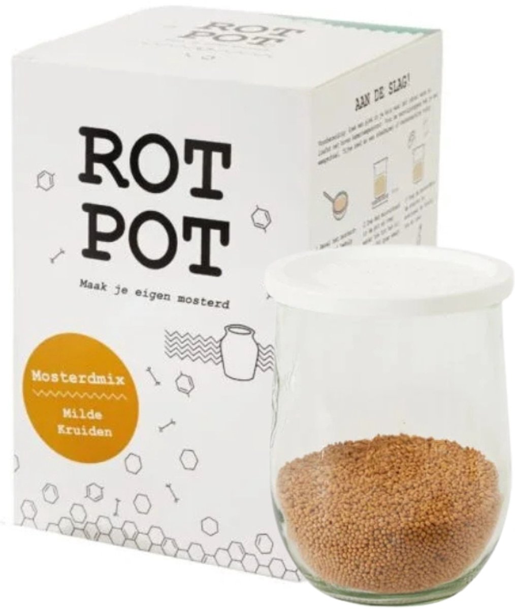 ROTPOT - Fermentatie Set - Mosterd Kruiden - mosterd maken