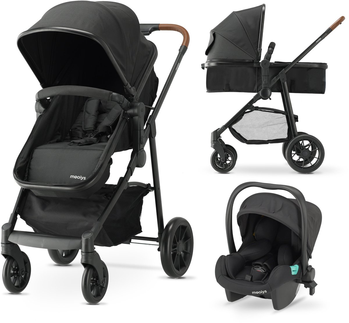 Mooiys Kai 3-in-1 Reissysteem Kinderwagen - Mooiys - €179,95