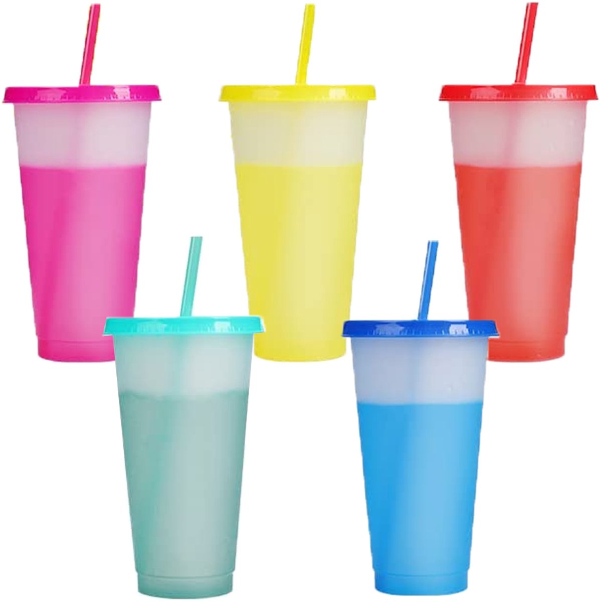 Mmgoqqt-1pc-Color-Changing-PP-Cup-Set-5-Colors-Portable