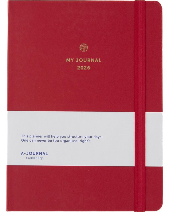 My Journal Agenda 2026 - Framboos rood
