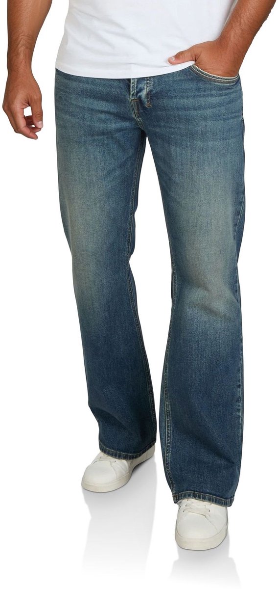 riverso Heren Jeans Broeken RIVAlan bootcut Fit Blauw Volwassenen Denim Jeansbroek heren - Spijkerbroek heren