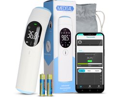 2-in-1 Digitale Oorthermometer – Infrarood Koortsthermometer Oor & Voorhoofd Baby, Kind & Volwassene - Thermometer Incl. App