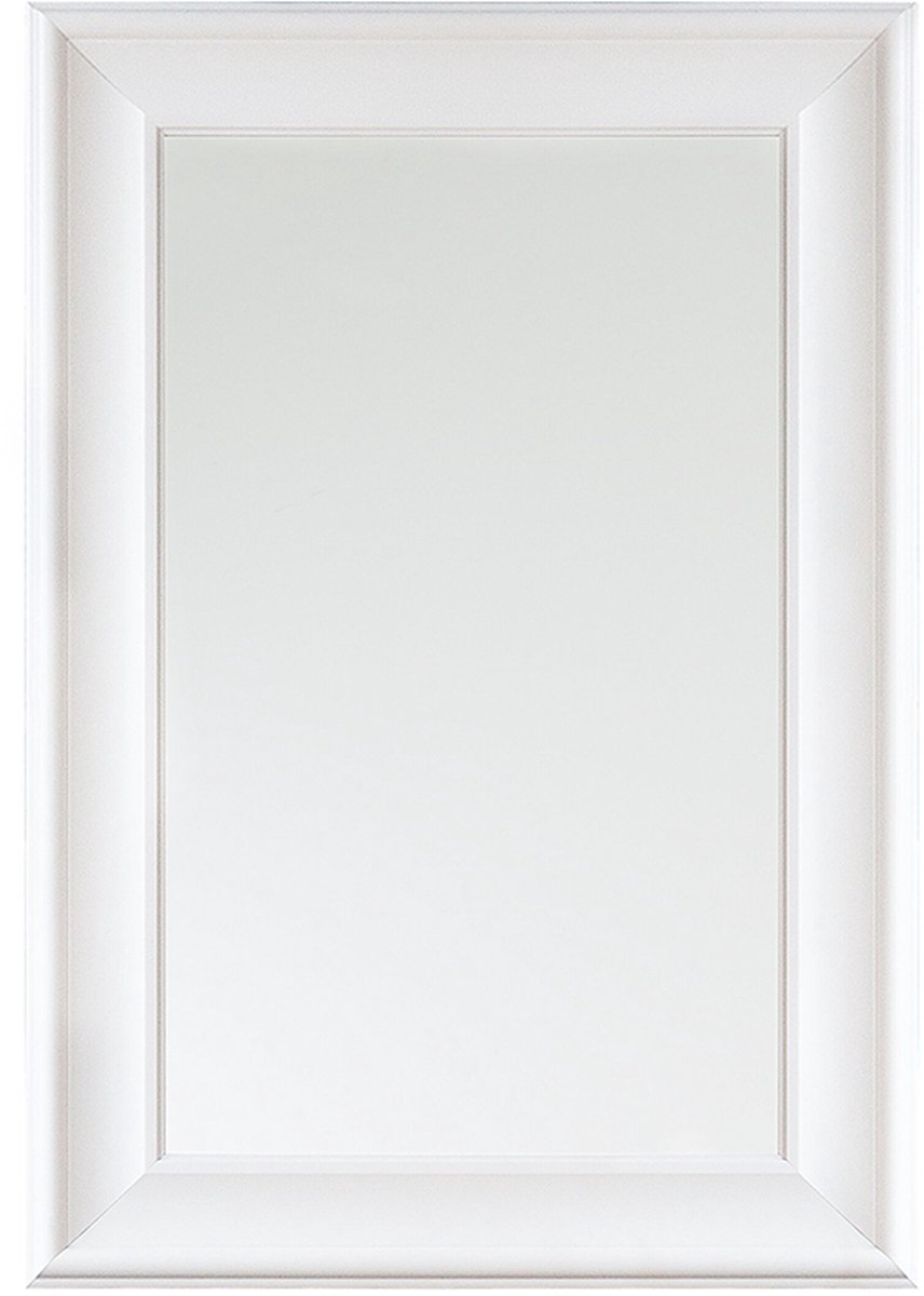 LUNEL S - Wandspiegel - Wit - Synthetisch materiaal