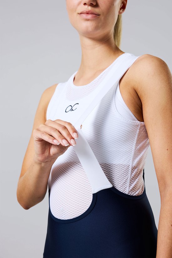 Acelera Intermediate Fietsbroek Dames met Zeem Navy Blauw - Wielrenbroek - Wielerbroek - Mountainbike - Bibshort - Spinning - Fietskleding - Koersbroek - Kort - Bretels - Maat XL van Merkloos — afbeelding 3