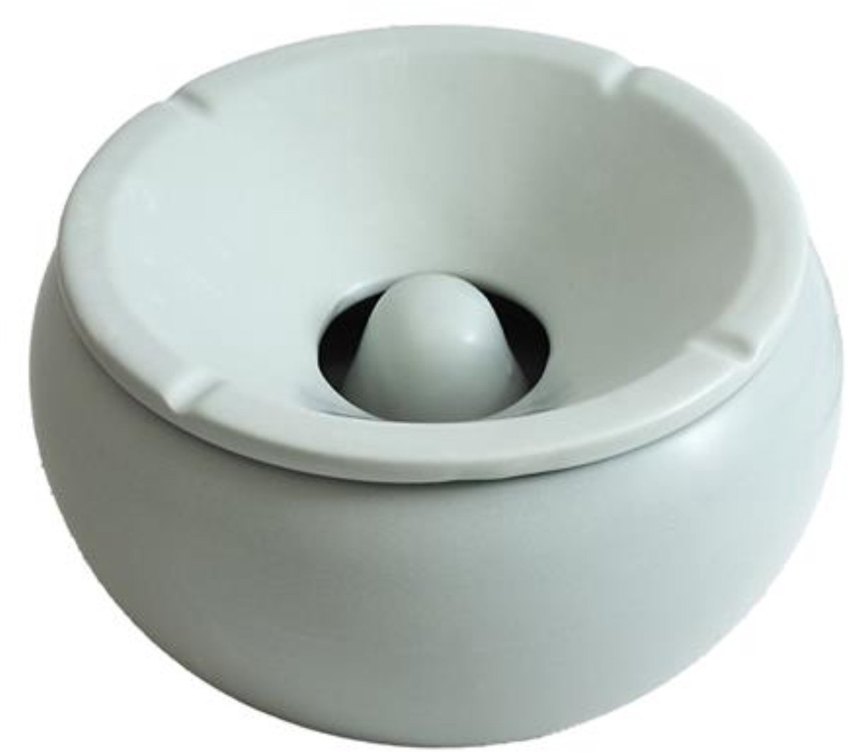 Home deco factory Asbak Marrakech - lichtgrijs - keramiek - D24 cm - sigaretten - tabak