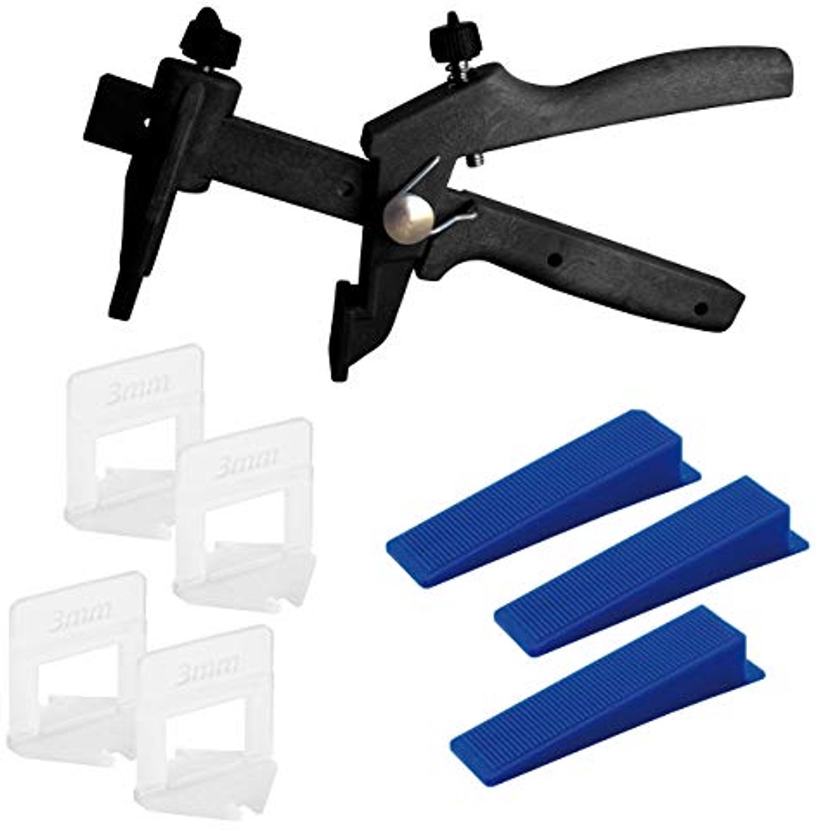 Tegelleghulpset voor Nivelleren van Tegels - Voegbreedte 3 mm, Hoogte 3-15 mm