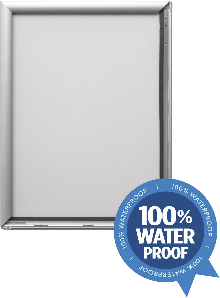 Seco kliklijst - formaat A1 - zilver - waterbestendig - fotolijst met 25mm profiel - SE-WPASNF1-SV