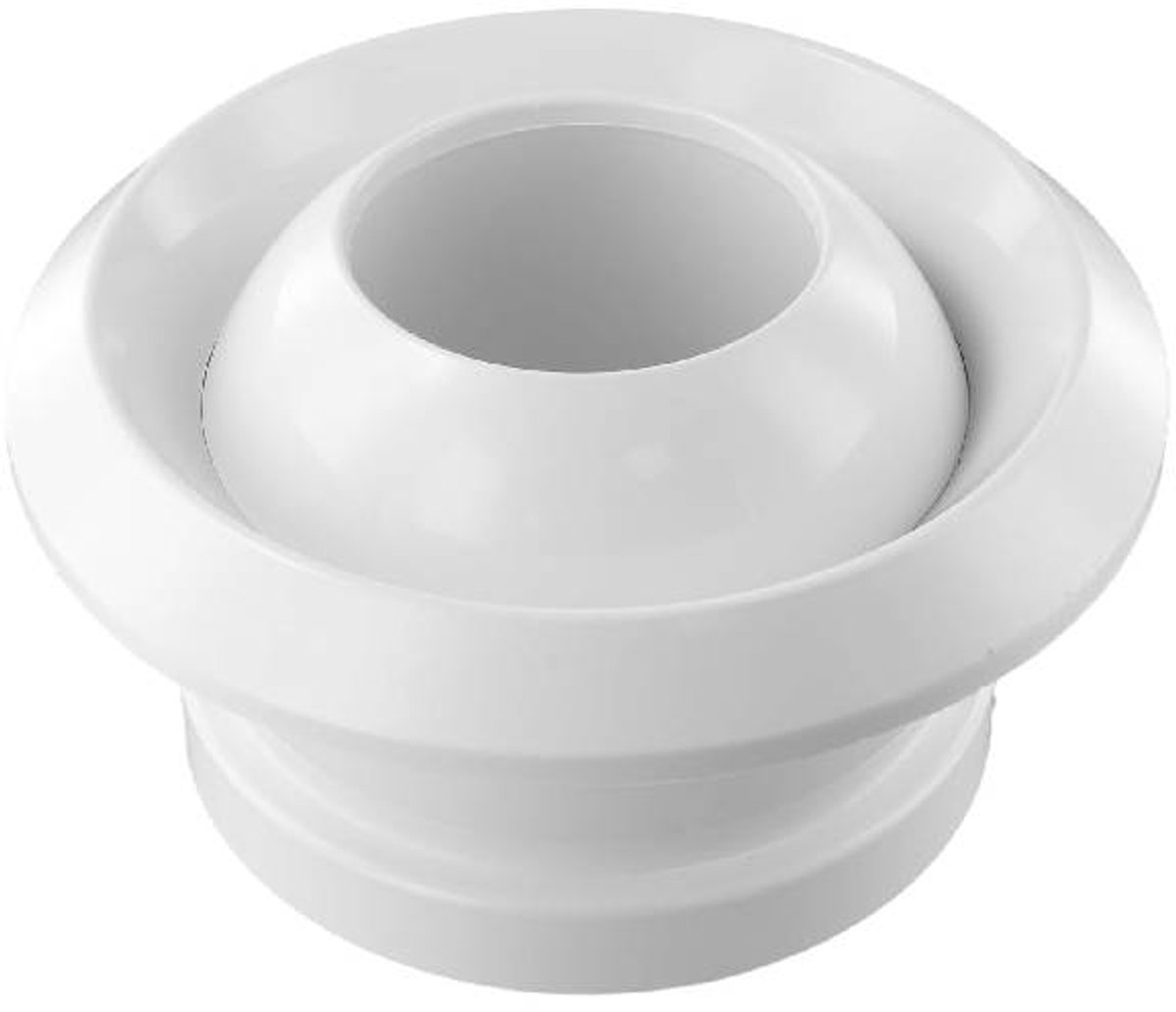 Ronde ABS-luchtverdeler - verstelbaar - bolvormig mondstuk - ronde ventilatieklep van commerciële kwaliteit voor HVAC-systeem - 75-200 mm (200Q)