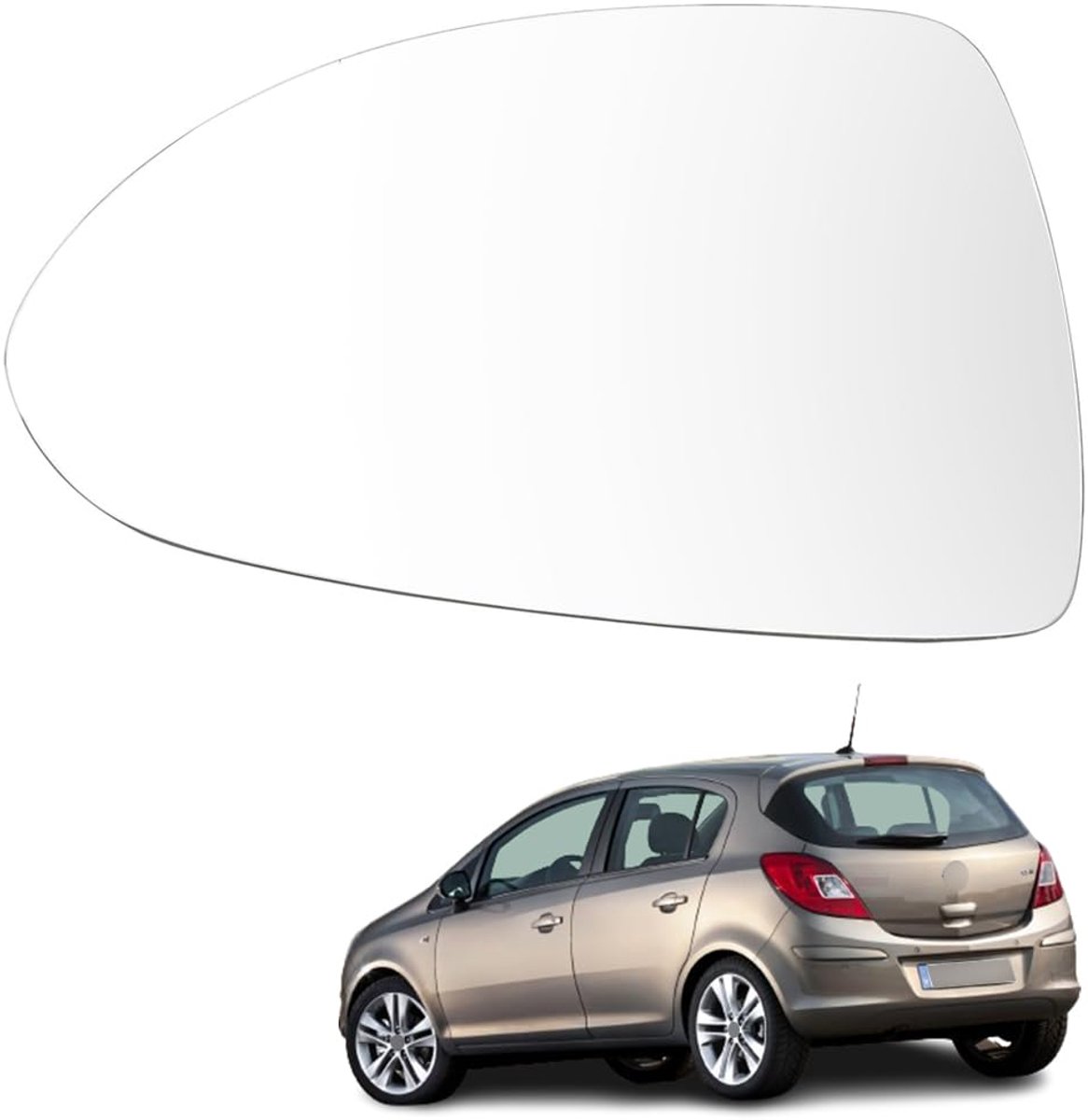 Mirror Glass Compatible with Corsa D 2006-2014