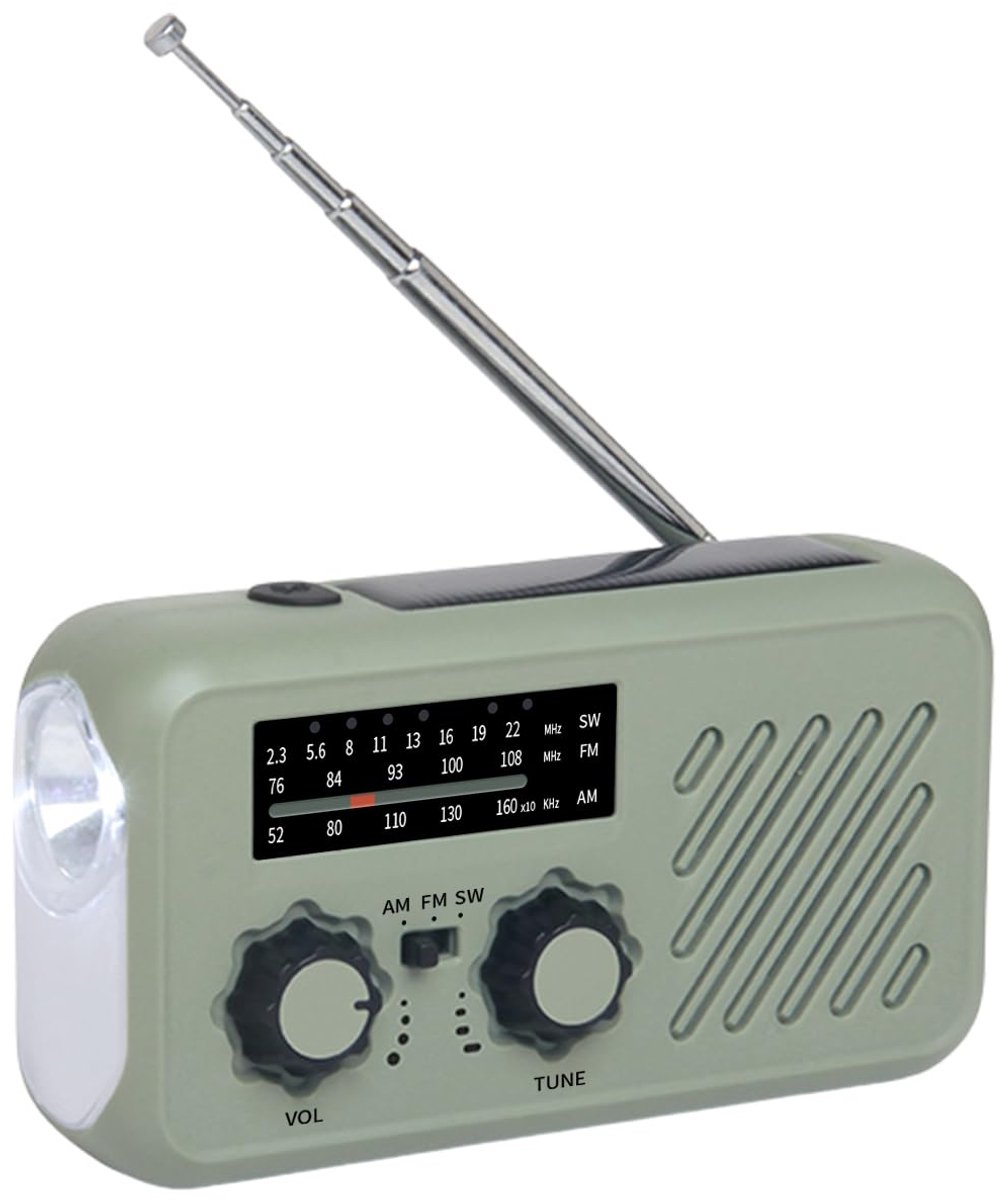 Radio, Bluetooth AM FM SW oplaadbare noodradio draagbaar met USB