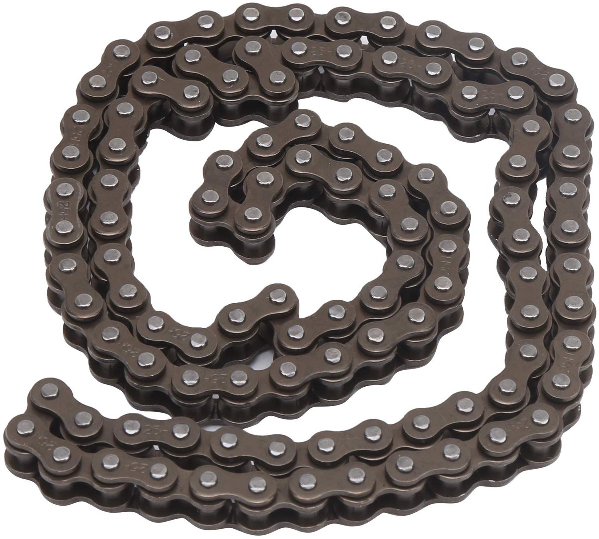 Electric Scooter Chain, Scooter Chain Heavy Steel Powersports Drive Chains High Stiffness 25H 106 Left Chain for Electric Scooter