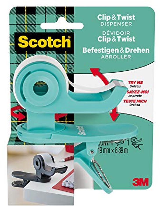 Scotch Plakband Crystal Ft 19 Mm X 7,5 M, Blister Met 1 Afroller Met 1 Afroller Met 1 Rolletje