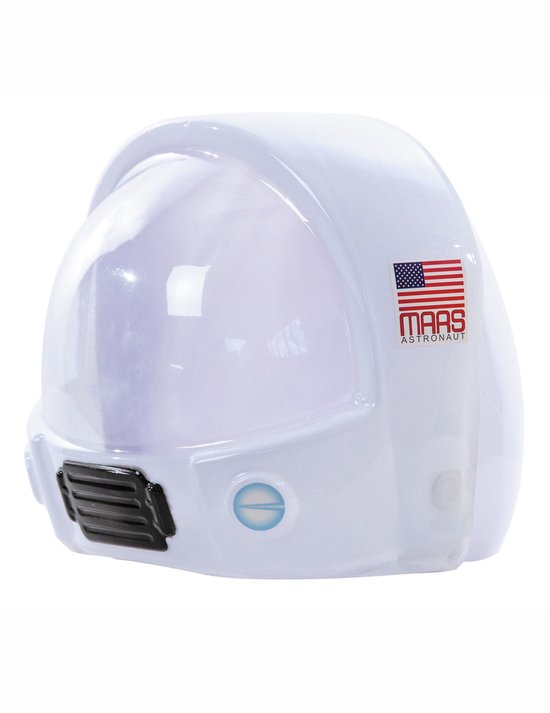 Astronautenhelm voor kinderen - Space Ruimte helm - wit - Plastic - Klitteband