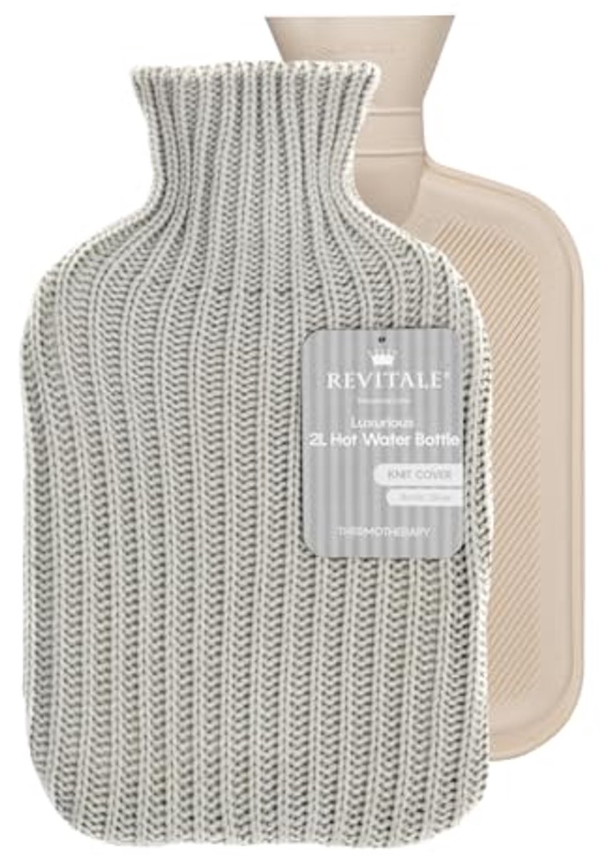 Luxe Warmwaterkruik 2 Liter met Zachte Overtrek - Duurzaam en Lekvrij