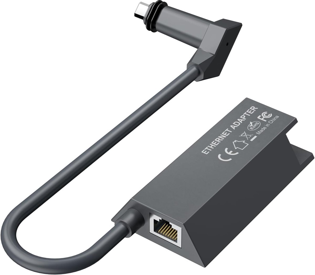 Starlink Ethernet-adapter voor Starlink V2 rechthoekige satellietschotel-Starlink Gigabit Ethernet naar RJ45-adapter-snelle en stabiele netwerkverbinding voor Starlink Actuated Gen 2-zwart