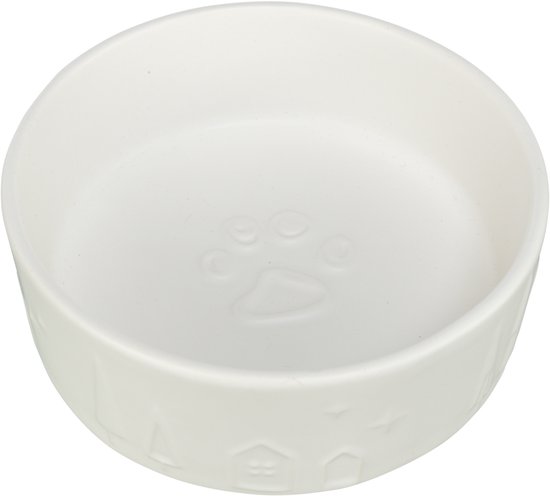 Trixie Voerbak Hond Food Keramiek Wit / Zwart
