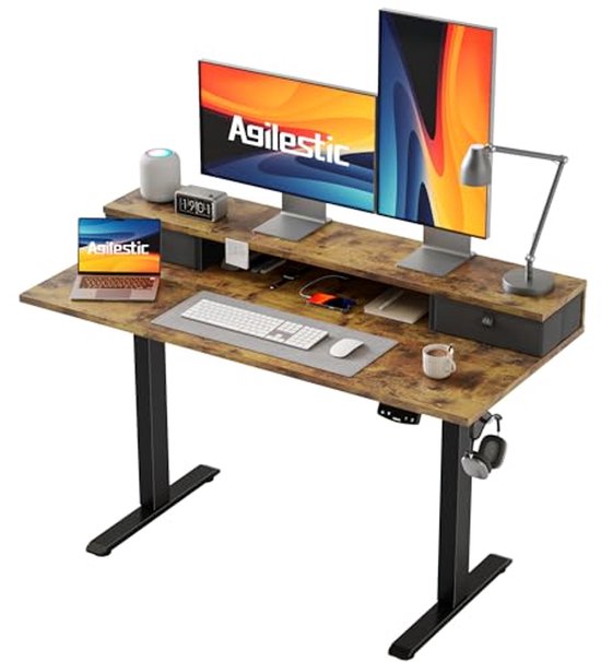 Duo bureau flex pro zit-sta eclectisch verstelbaar | BMI Kantoormeubelen