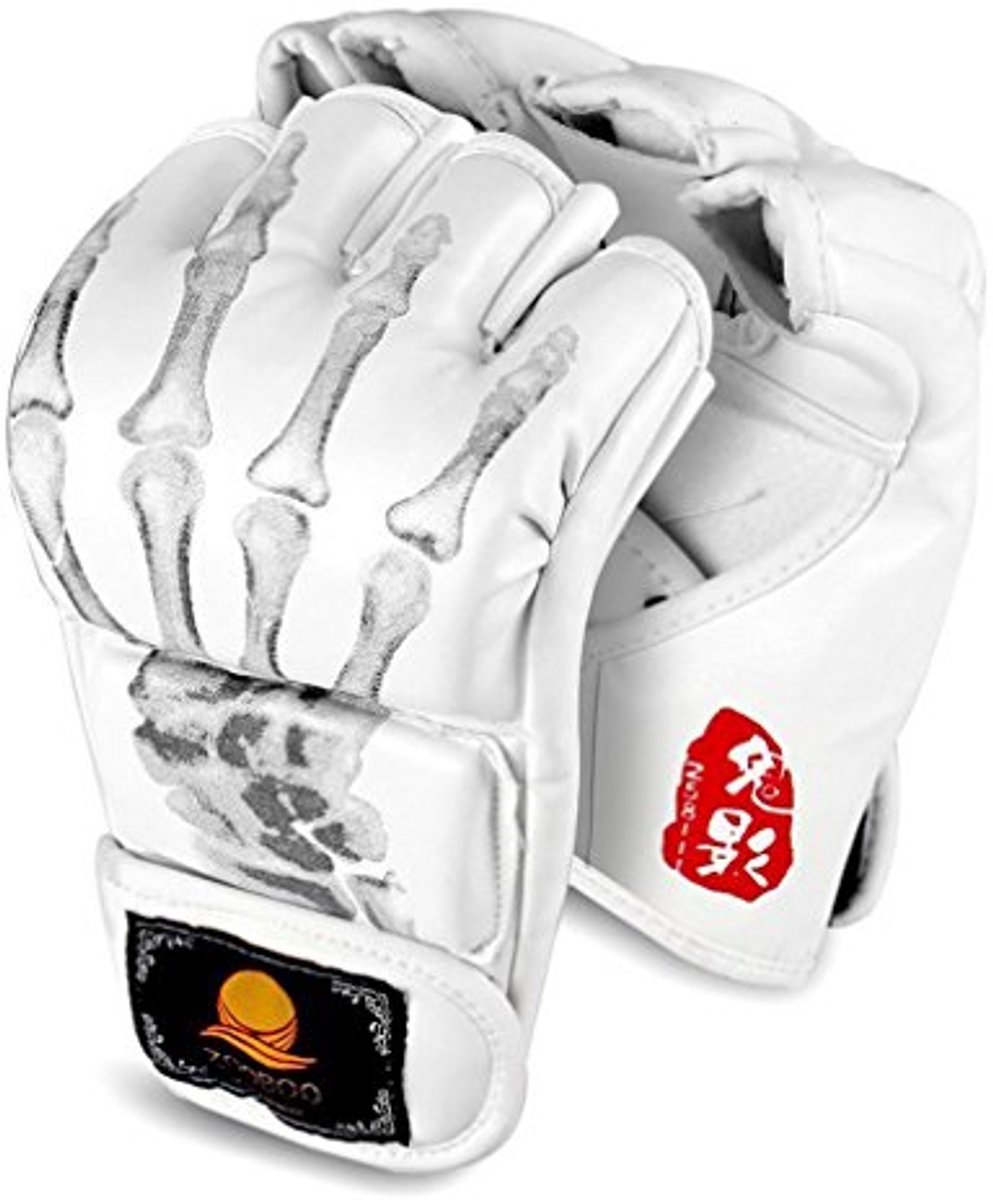 MMA Handschoenen voor Training en Sparring - Halve Vinger Bokshandschoenen met Verstelbare Polsband