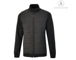 Chris Cayne heren vest - maat XL - kleur antracith - coatje - met steekzakken - buitenstof Katoen - voering wol/polyester