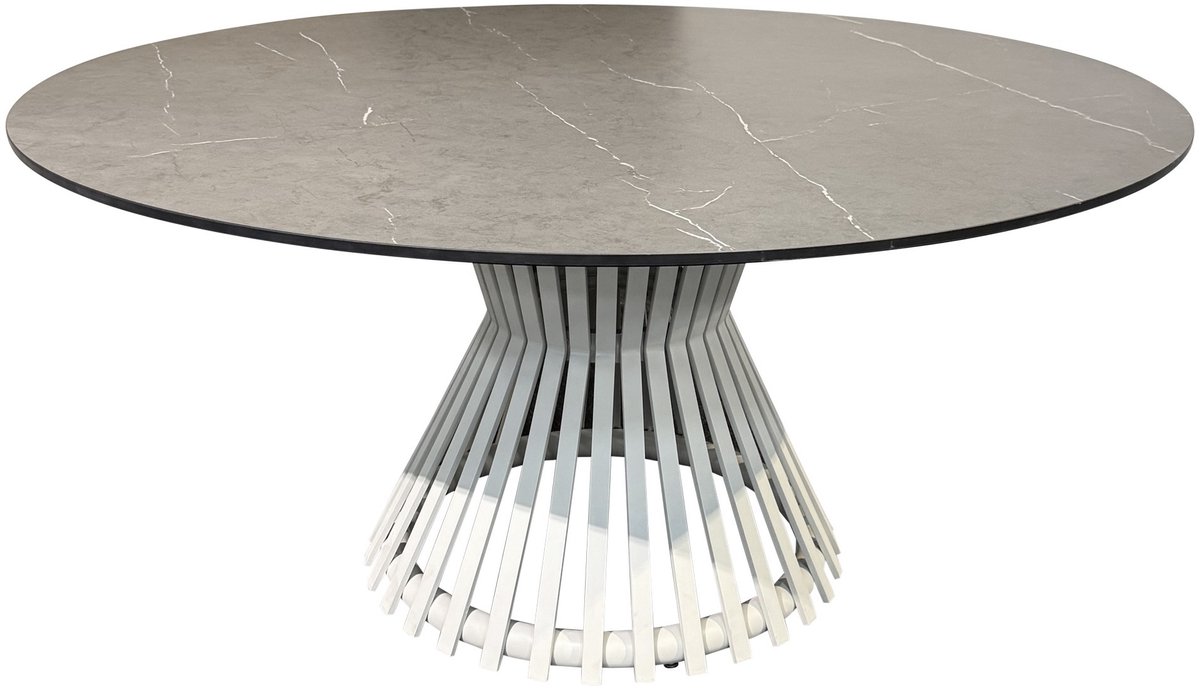 Pasadena dining tuintafel 140xH75 cm keramisch latte zand