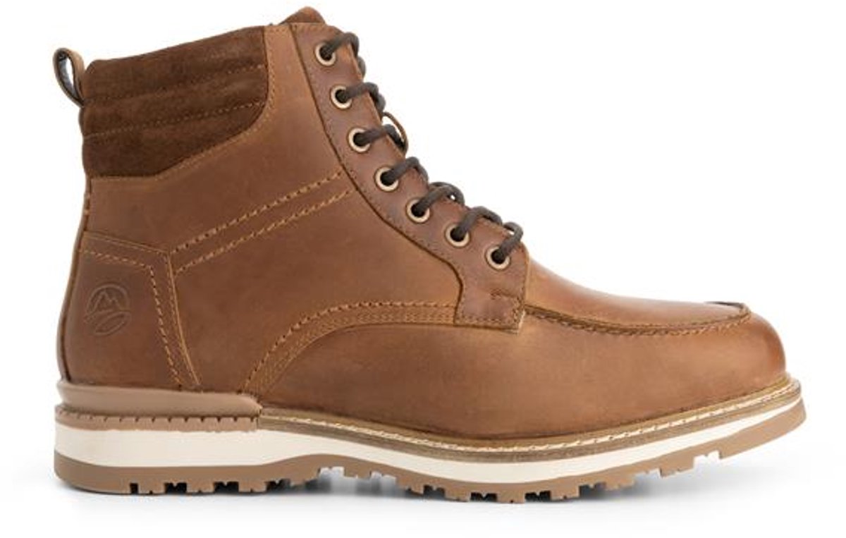 Travelin’ Lindved Heren Veterboots Wolgevoerd Cognac Bruin