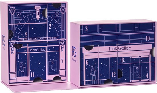 Pink Gellac Limited Edition Gellak Adventskalender 2025 - Gel Nagellak Adventkalender Dames - 12 Gelnagellak Cadeaus - Giftset Vrouw