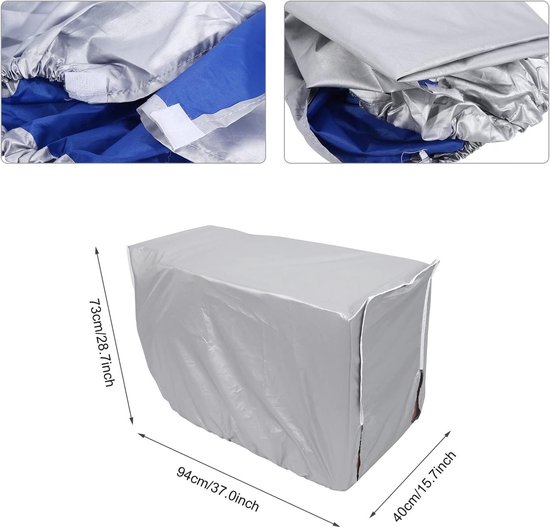 Outdoor airconditioner cover aluminium, bescherming voor alle weersomstandigheden, prullenbak behuizing vrijstaand privacyscherm hek panelen AC unit cover bloemstandaard condensator beschermhoes Outdoor airconditioner cover aluminium, bescherming voor alle weersomstandigheden, prullenbak behuizing vrijstaand privacyscherm hek panelen AC unit cover bloemstandaard condensator beschermhoes