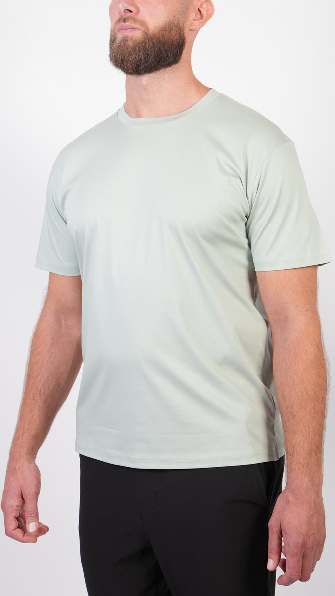 BASKO T-SHIRT - SLIM FIT - SKY - MAAT S