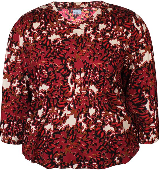 Zhenzi Zh-Sylva 898-Chemisier 3/4 Bordeaux taille M=46/48