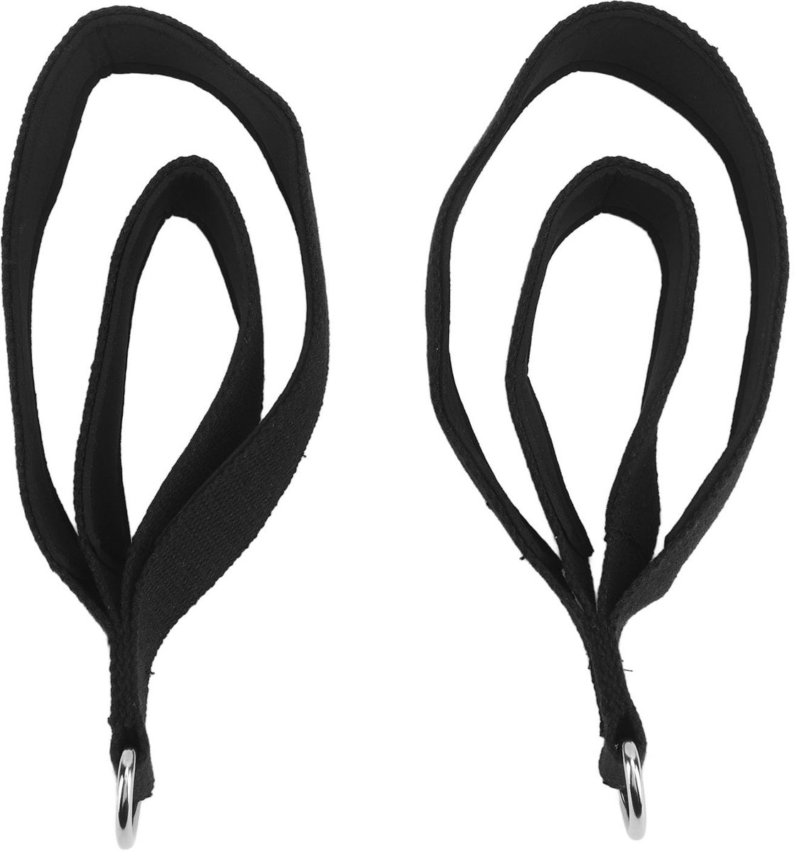 2 Pcs Pilates Straps, Pilates Double Loop Straps for Reformer, Non-slip Fitness D-Ring Straps Handle, Yoga Exercise Accessories for Home Gym Training