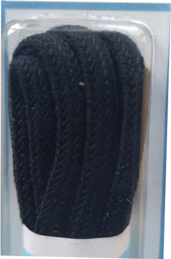 Lacet Cordial - Zwart - Rond Extra Épais - Longueur 90 cm - Épaisseur 4,5 mm - Lacet