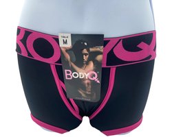 BodyQ Sexy Heren Boxershort – Zwart/Roze – Erotische Herenlingerie – Maat XS