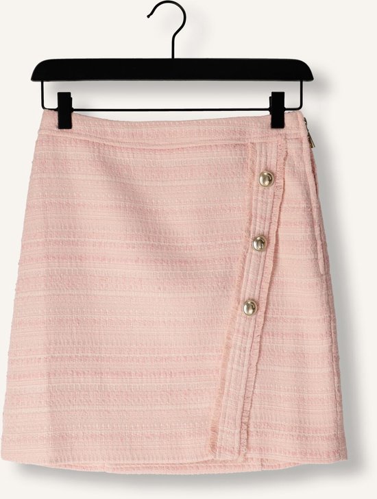 Guess Tosca Tweed Skirt Dames - Korte rok - Lichtroze - Maat S
