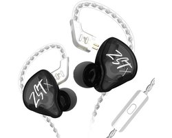 KZ ZST X - In-Ear Monitors - IEM - Muziek & Gaming Oortjes - Oordoppen - Verwisselbare Kabel - Hybride Drivers - Ergonomisch Design – Zwart