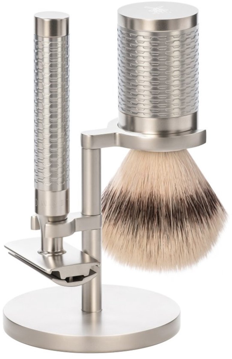 MÜHLE -Scheerset -Roestvrij staal -Silvertip Fibre -Rocca