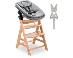 hauck Alpha Newborn Set Pro - Meegroei kinderstoelset vanaf geboorte - Nature Grey