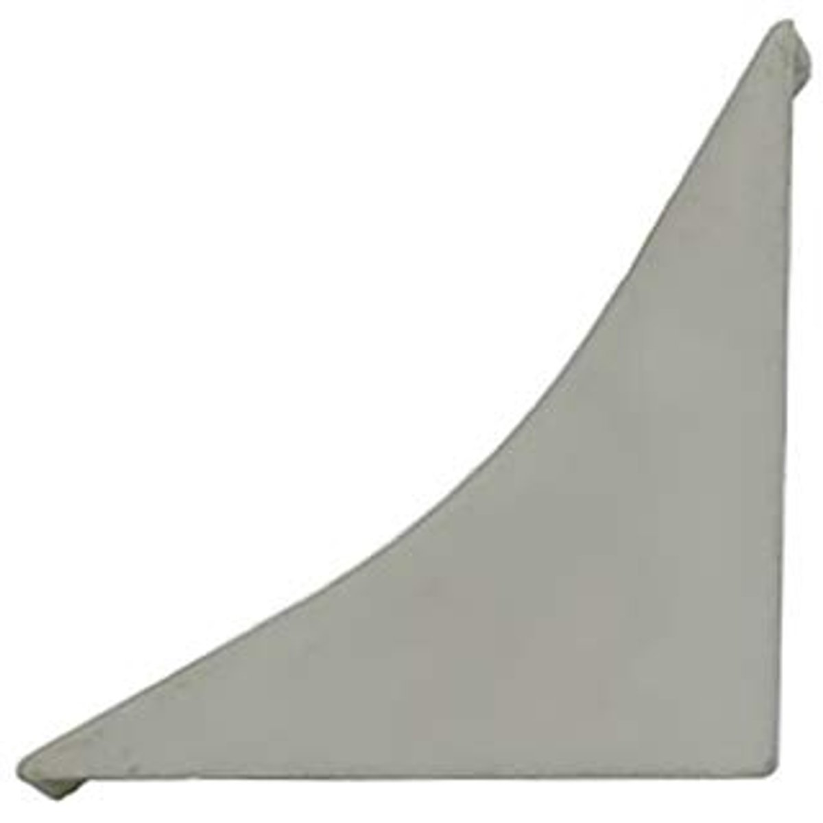 DQ-PP HOEKLIJST EINDSTUK - Mat aluminium - 23 x 23 mm - PVC - Keukenlijst Werkblad Afwerki
