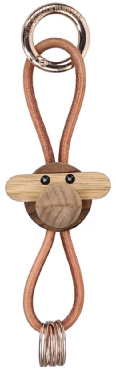 Kay Bojesen monkey sleutelhanger goud